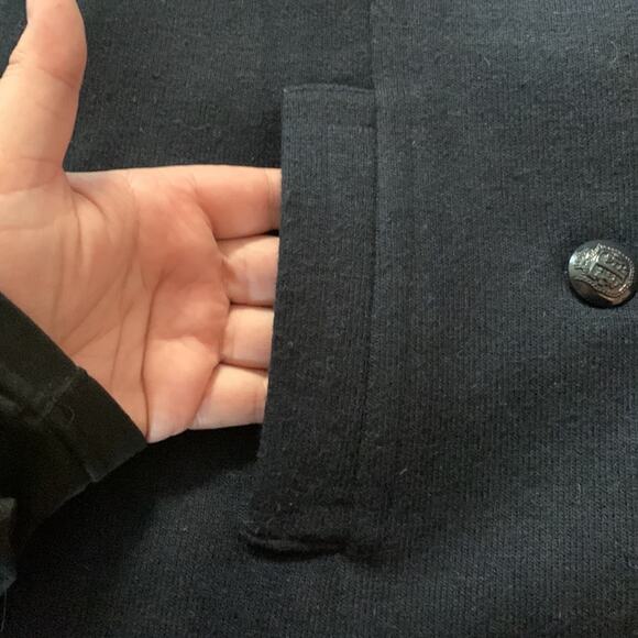 Talbots blue blazer womens 14 large unlined wool blend casual business casual - Picture 6 of 11